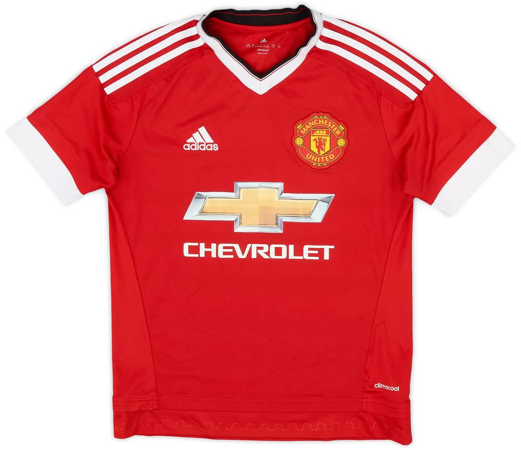 2015-16 Manchester United Home Shirt - 8/10 - (L.Boys)