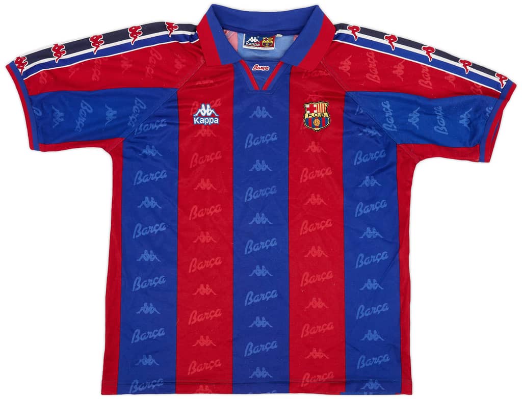1995-97 Barcelona Home Shirt - 7/10 - (XL)