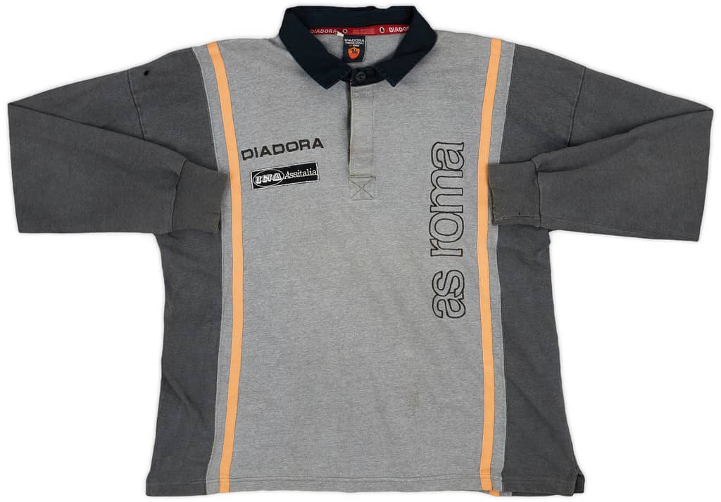 1999-00 Roma Diadora Training L/S Shirt - 7/10 - (XL)