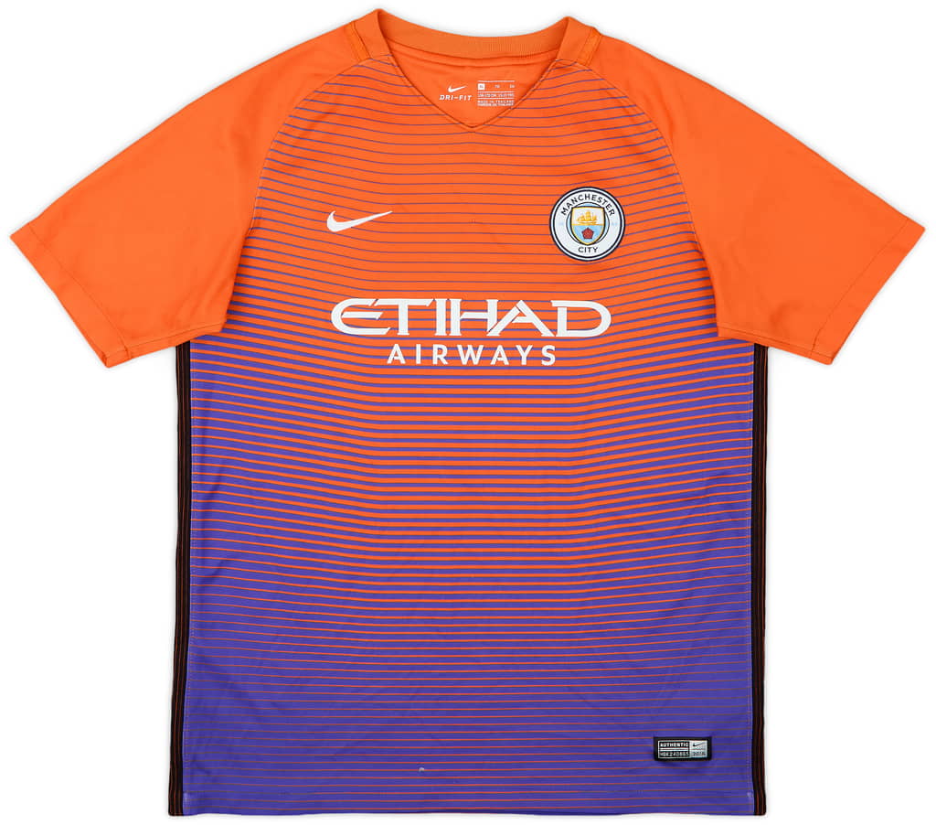 2016-17 Manchester City Third Shirt - 5/10 - (XL.Boys)
