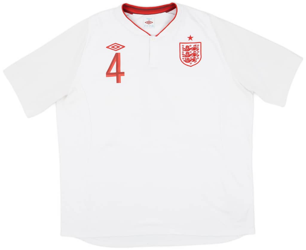 2012-13 England Home Shirt Gerrard #4 - 6/10 - (3XL)