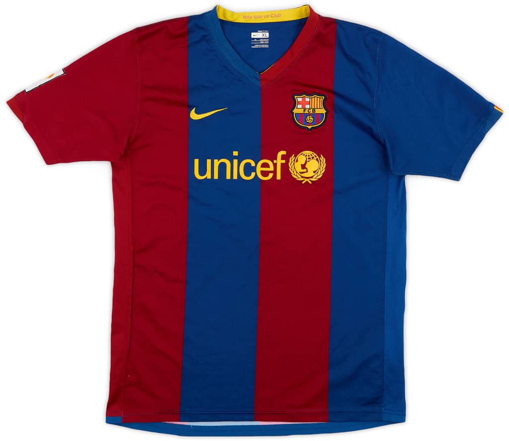2006-07 Barcelona Home Shirt - 6/10 - (XL.Boys)