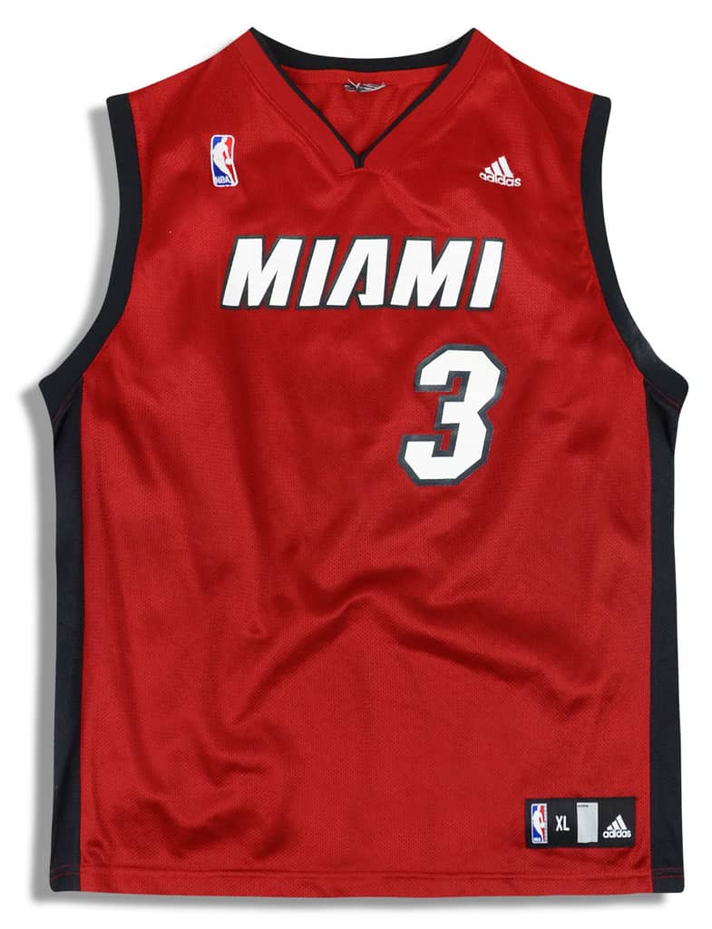 2006-08 Miami Heat Wade #3 adidas Jersey (Alternate) Y