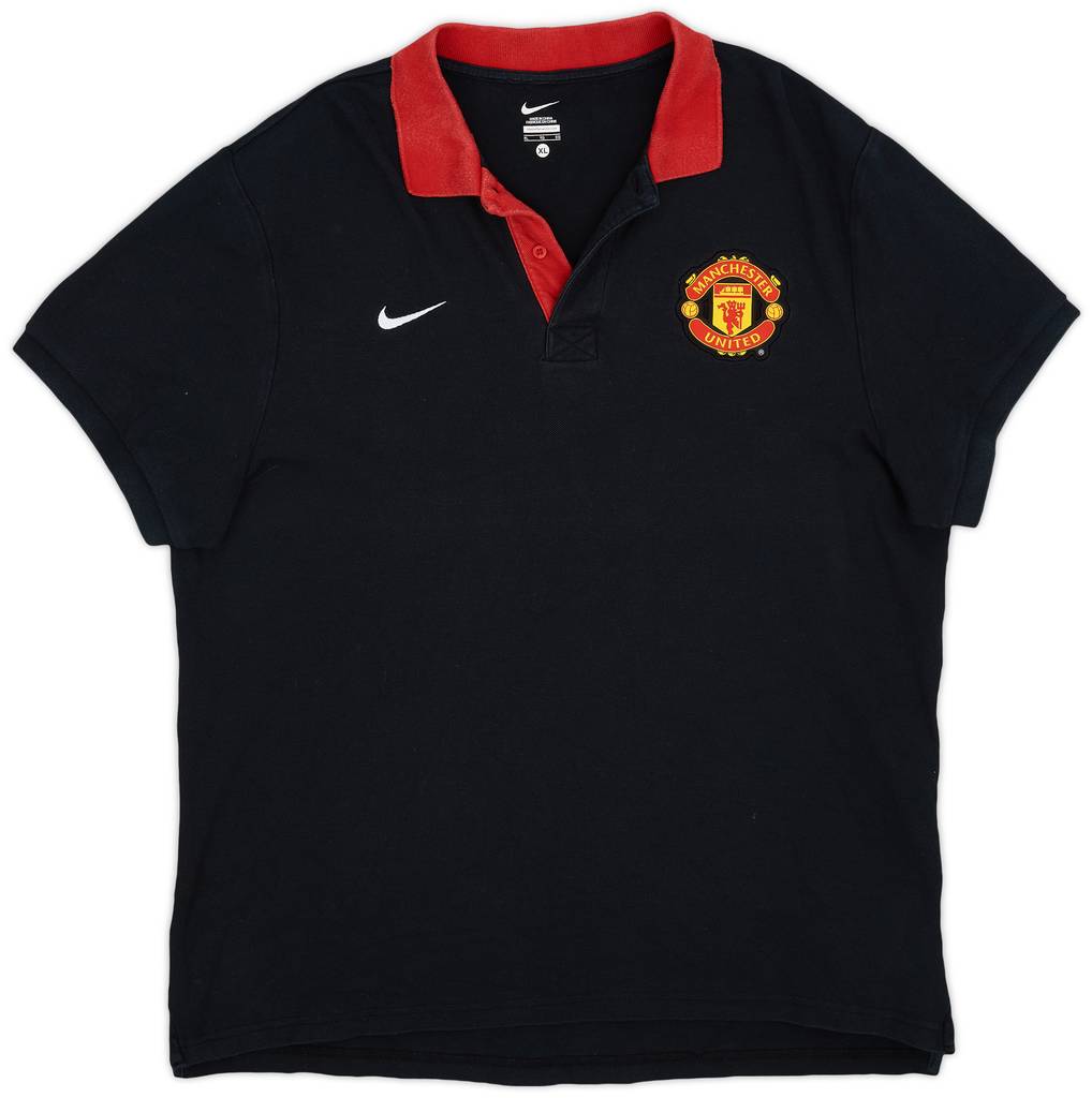 2013-14 Manchester United Nike Polo Shirt - 9/10 - (XL)