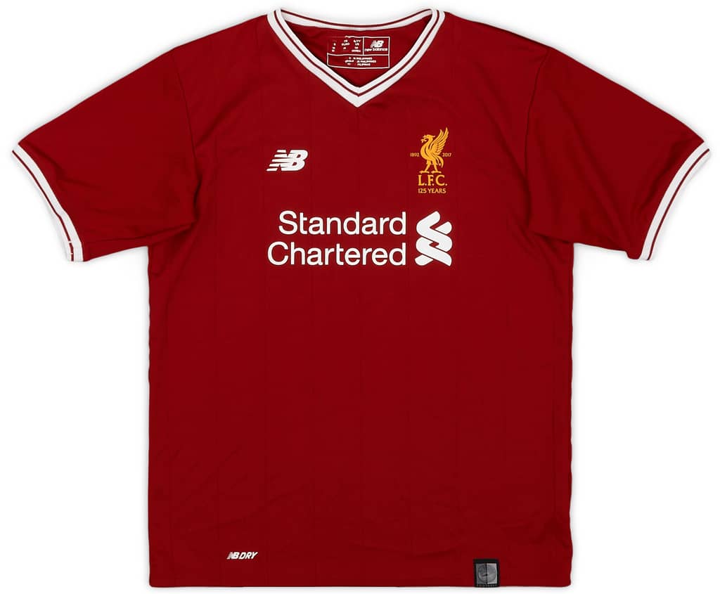 2017-18 Liverpool 125 Years Home Shirt - 8/10 - (S.Boys)