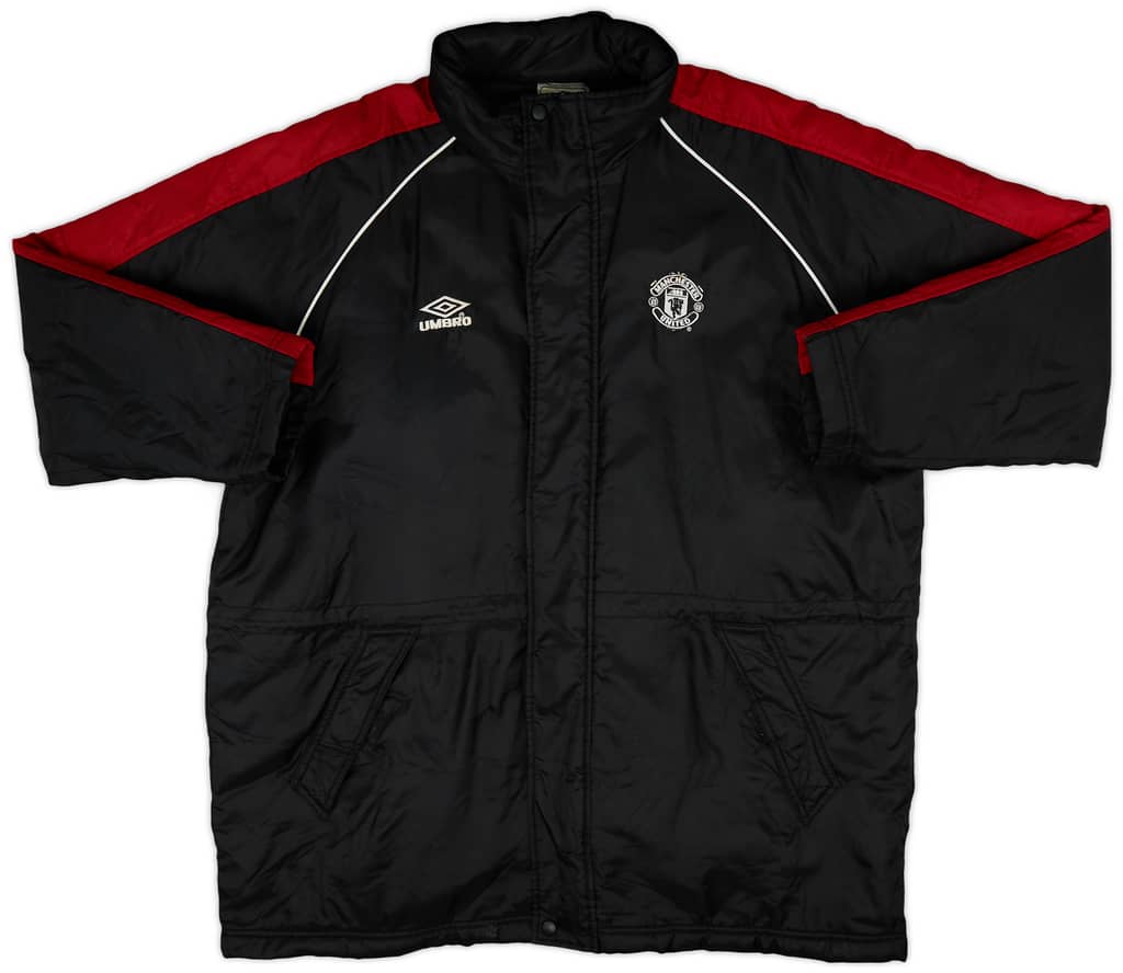 2000-01 Manchester United Umbro Padded Bench Coat - 9/10 - (XXL)