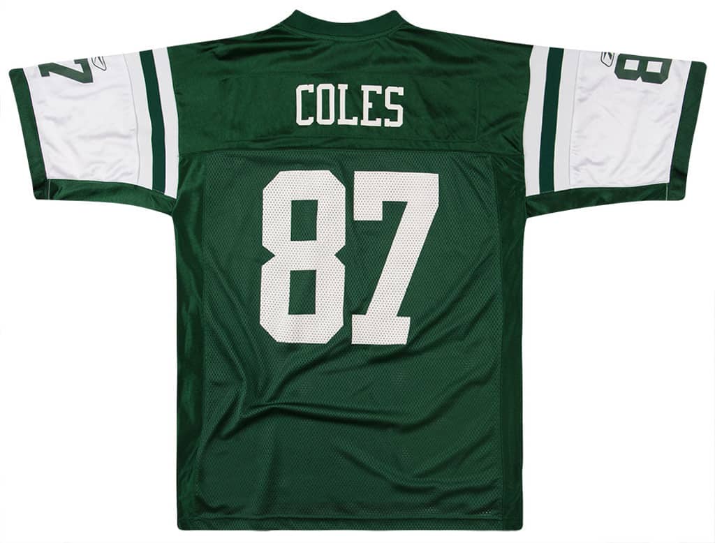 2007 New York Jets Coles #87 Reebok On Field Jersey (Home) L