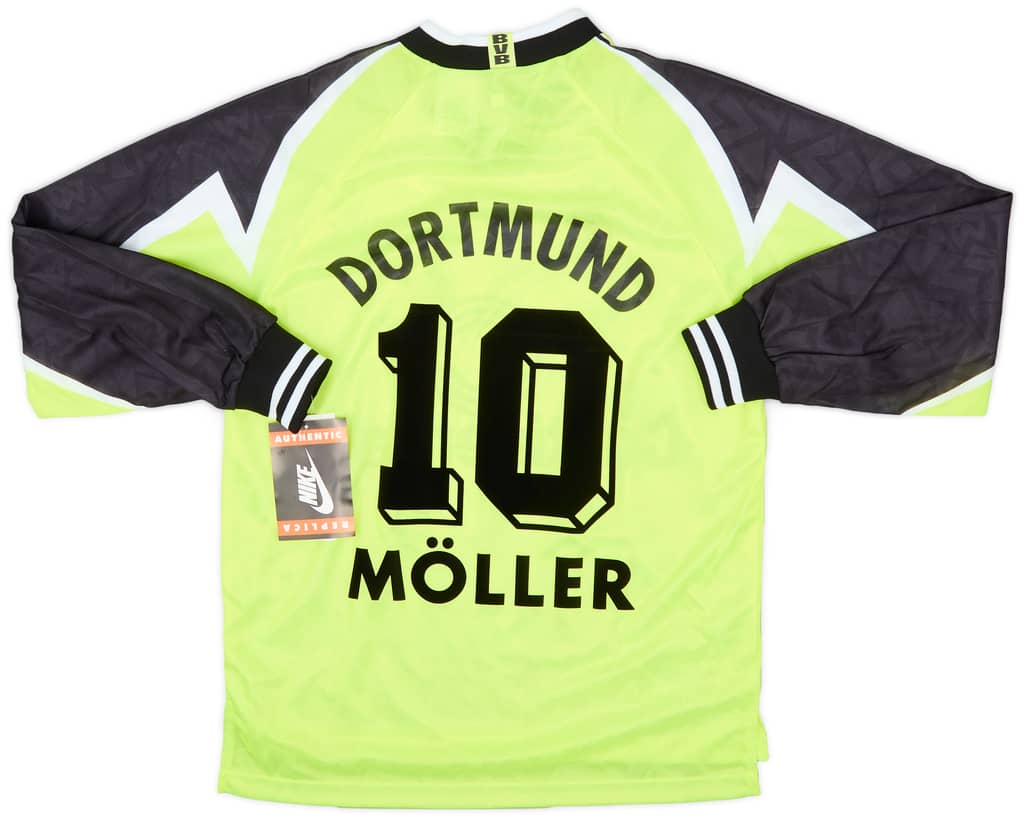 1995-96 Borussia Dortmund Home L/S Shirt Moller #10 (M)