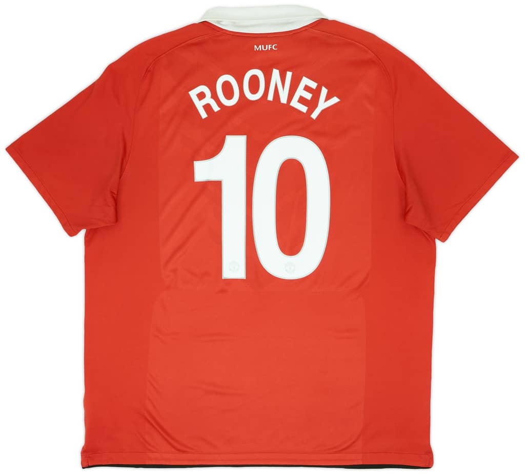 2010-11 Manchester United Home Shirt Rooney #10 - 5/10 - (XXL)