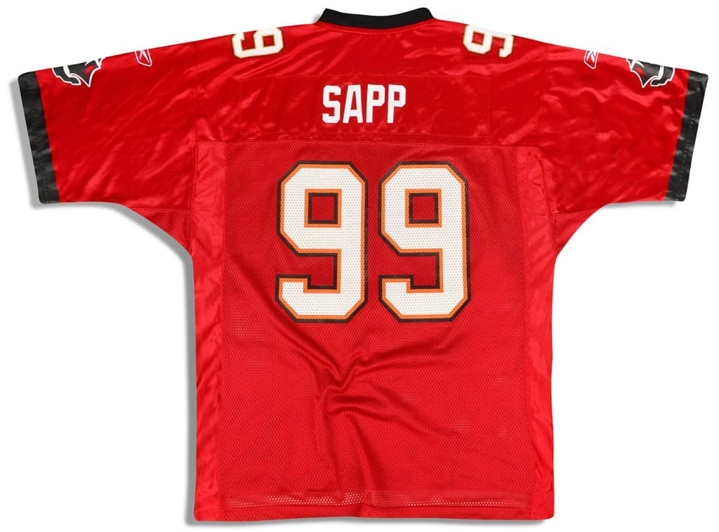 2002-03 Tampa Bay Buccaneers Sapp #99 Reebok On Field Jersey (Home) L