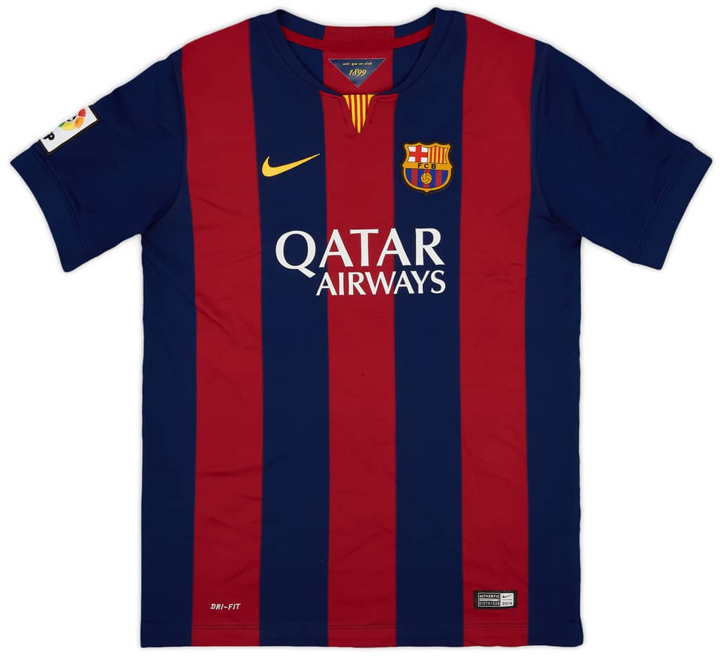 2014-15 Barcelona Home Shirt - 6/10 - (XL.Boys)