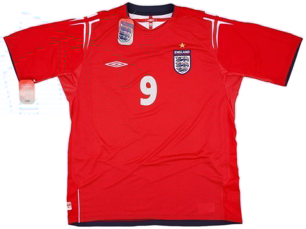 2004-06 England Away Shirt Rooney #9 (XL)