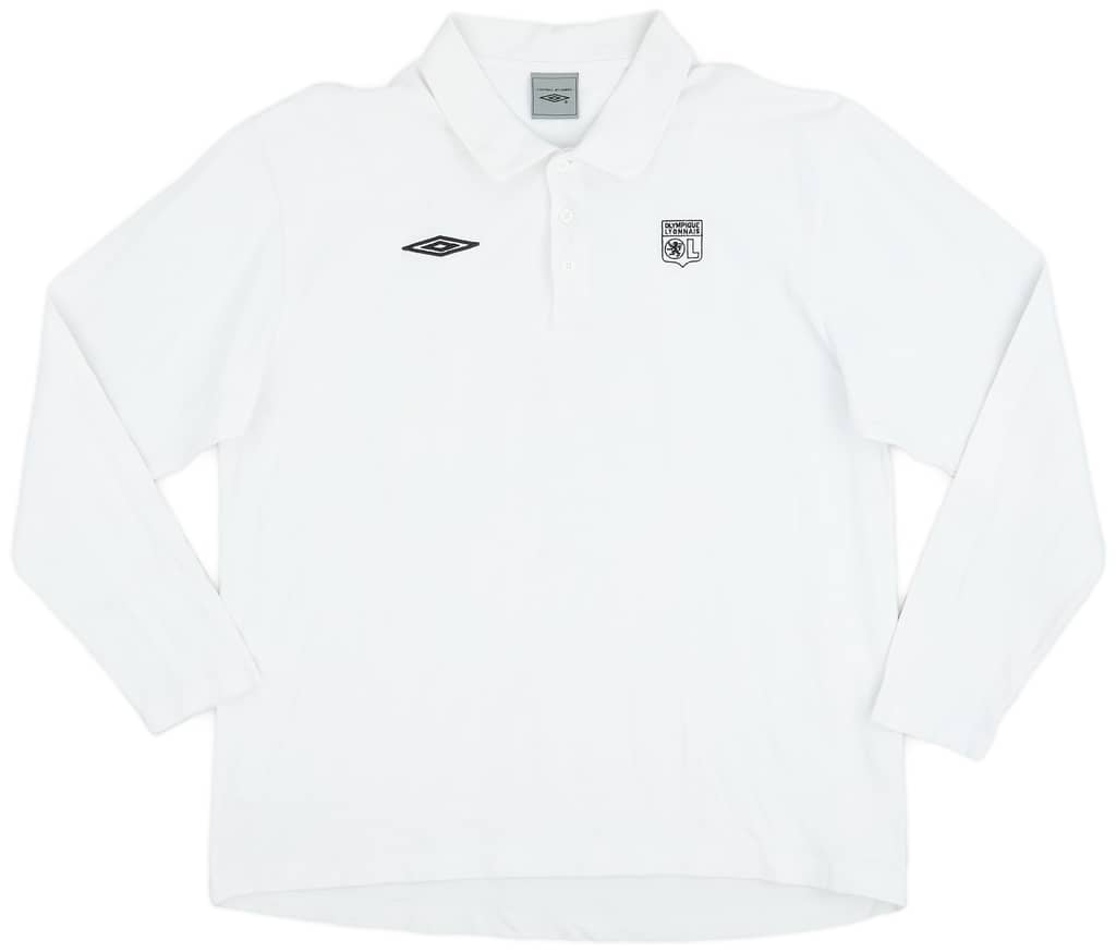 2006-07 Lyon Umbro L/S Polo Shirt - 6/10 - (L)
