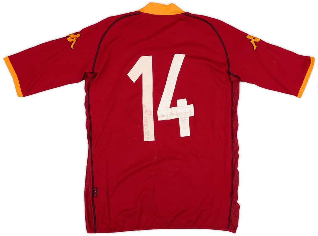 2002-03 Roma Home Shirt #14 - 6/10 - (XL)