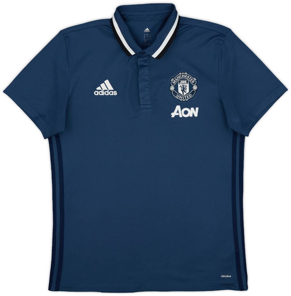 2016-17 Manchester United adidas Polo Shirt - 7/10 - (M)