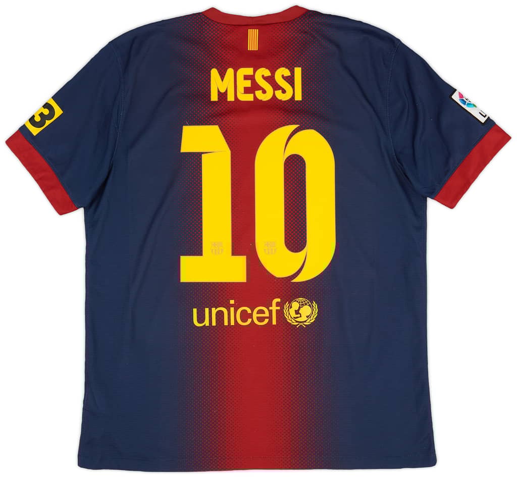 2012-13 Barcelona Home Shirt Messi #10 - 8/10 - (S)