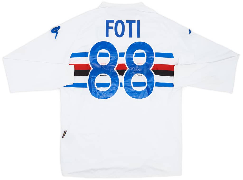 2006-07 Sampdoria Match Issue Away Shirt Foti #88