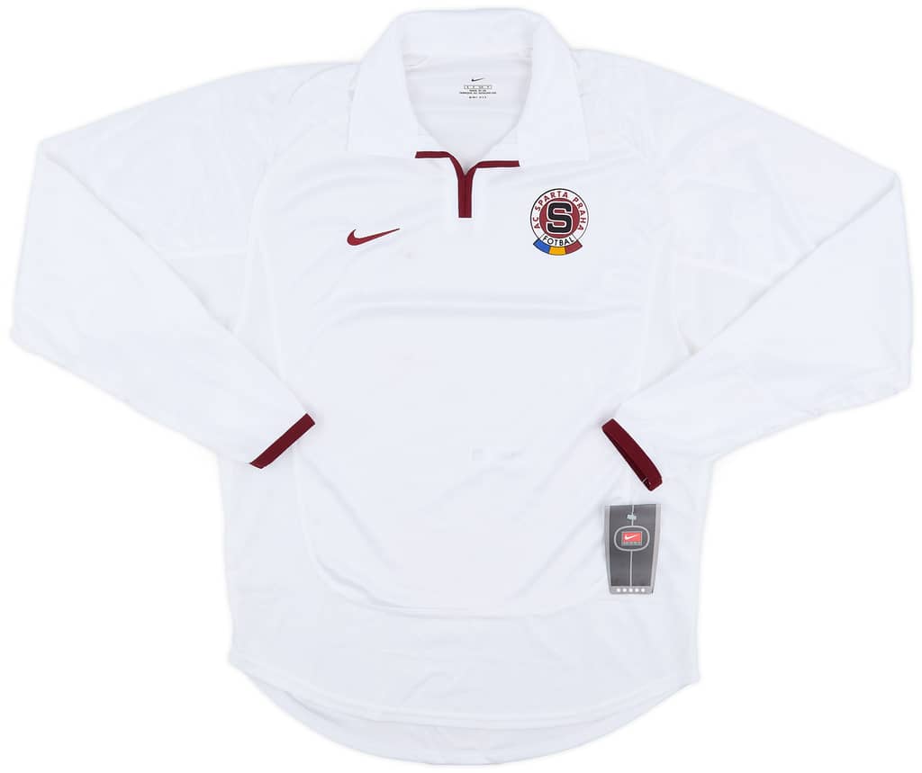 2001-02 Sparta Prague Player Issue Away L/S Shirt (S)