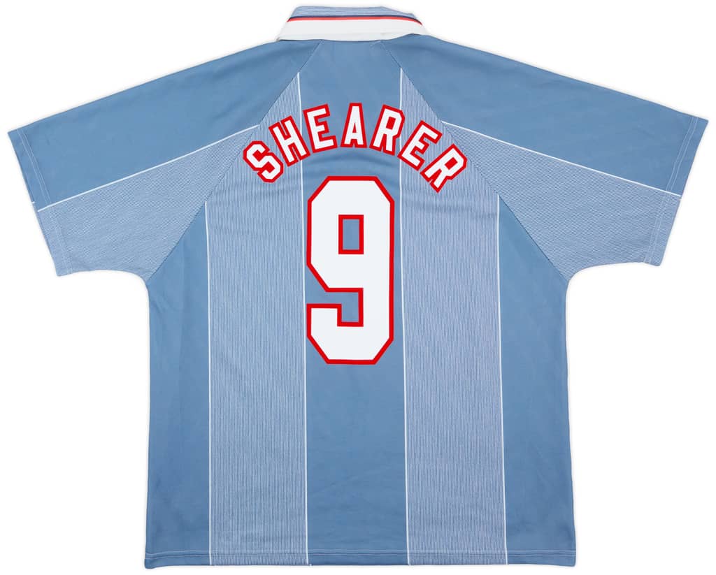1996-97 England Away Shirt Shearer #9 - 8/10 - (XL)
