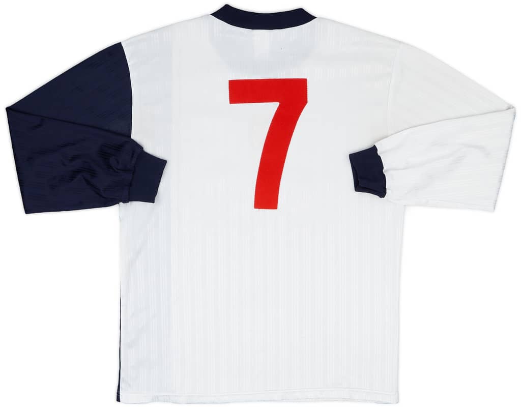 1994 England Schools' FA Match Issue Home L/S Shirt #7