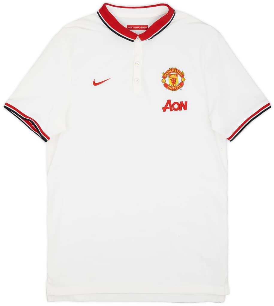 2014-15 Manchester United Nike Polo Shirt - 8/10 - (M)