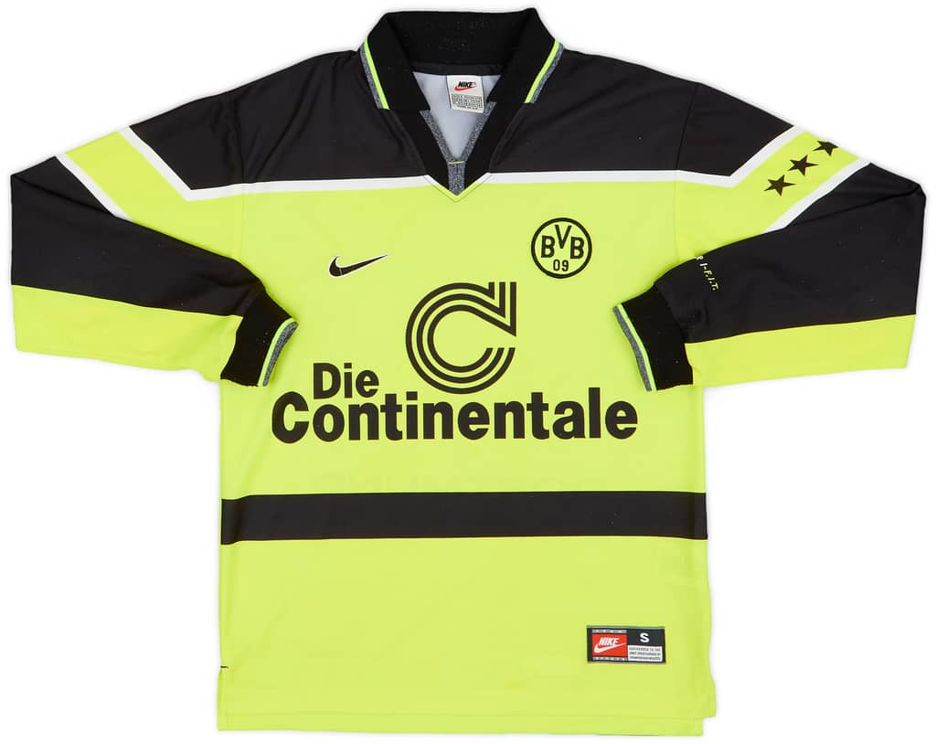 1997-98 Borussia Dortmund Home L/S Shirt - 9/10 - (S)