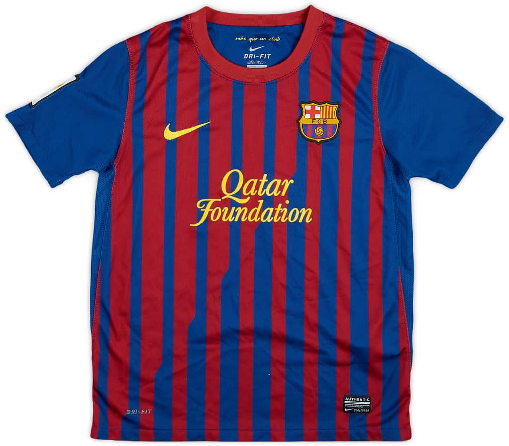 2011-12 Barcelona Home Shirt - 6/10 - (M.Boys)