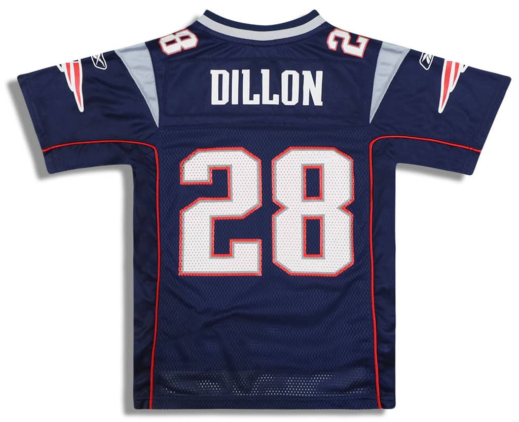 2005-06 New England Patriots Dillon #28 Reebok On Field Jersey (Home) Y