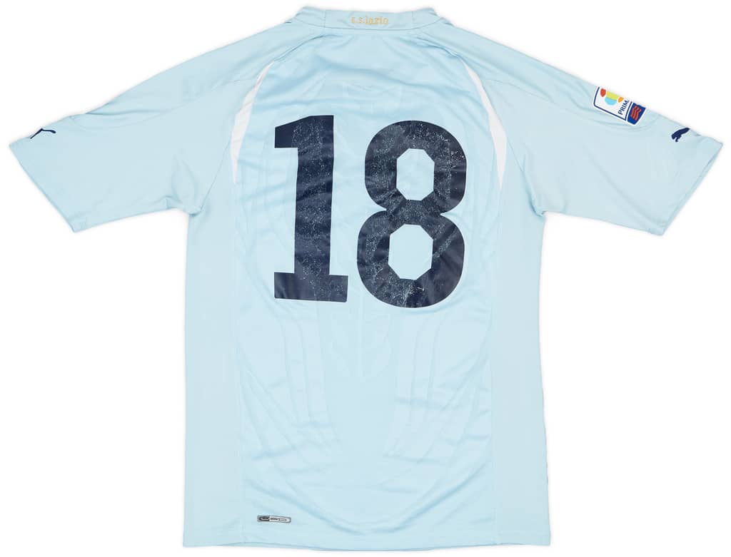 2010-11 Lazio Match Issue Home Shirt #18