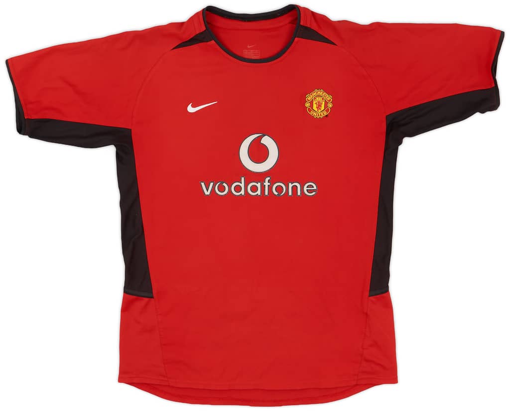 2002-04 Manchester United Home Shirt - 8/10 - (XL.Boys)