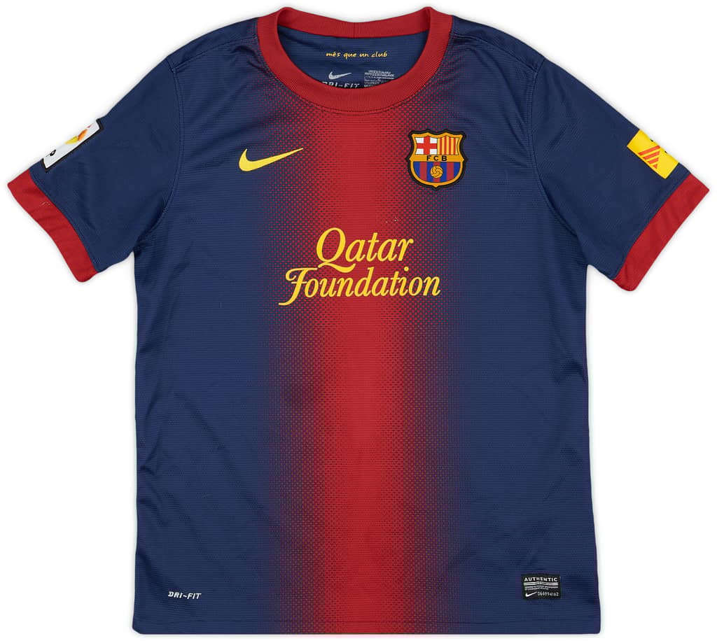 2012-13 Barcelona Home Shirt - 7/10 - (L.Boys)