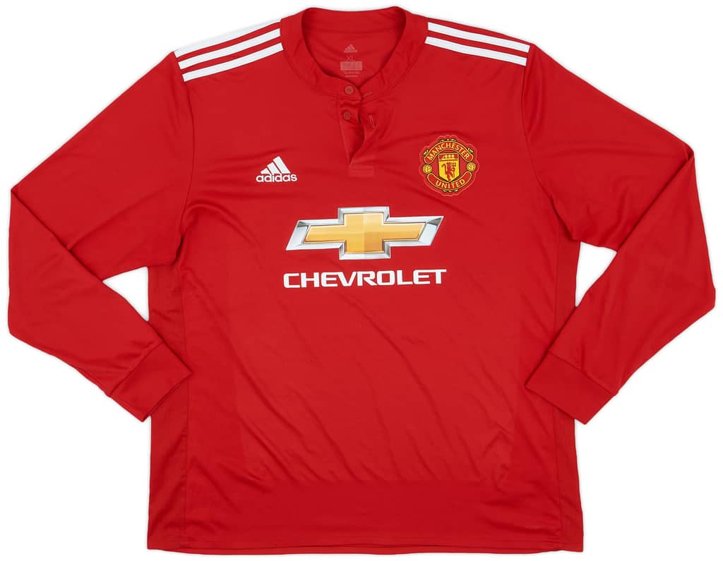 2017-18 Manchester United Home L/S Shirt Rashford #19 - 5/10 - (XL)