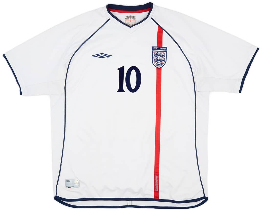 2001-03 England Home Shirt Owen #10 - 5/10 - (XXL)