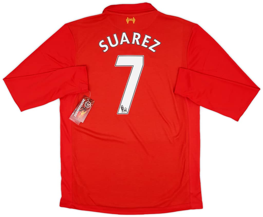 2012-13 Liverpool Home L/S Shirt Suarez #7 (L)