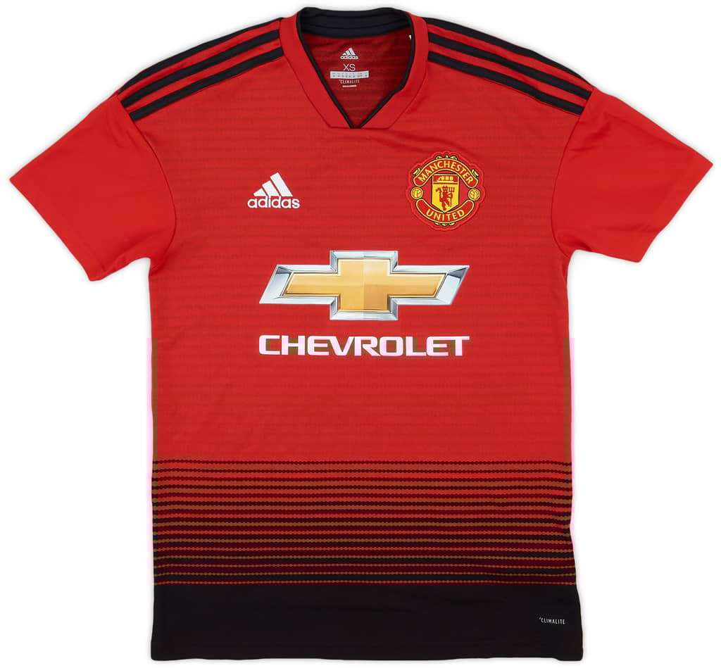 2018-19 Manchester United Home Shirt - 9/10 - (XS)