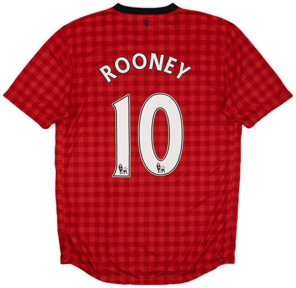 2012-13 Manchester United Home Shirt Rooney #10 - 5/10 - (M)