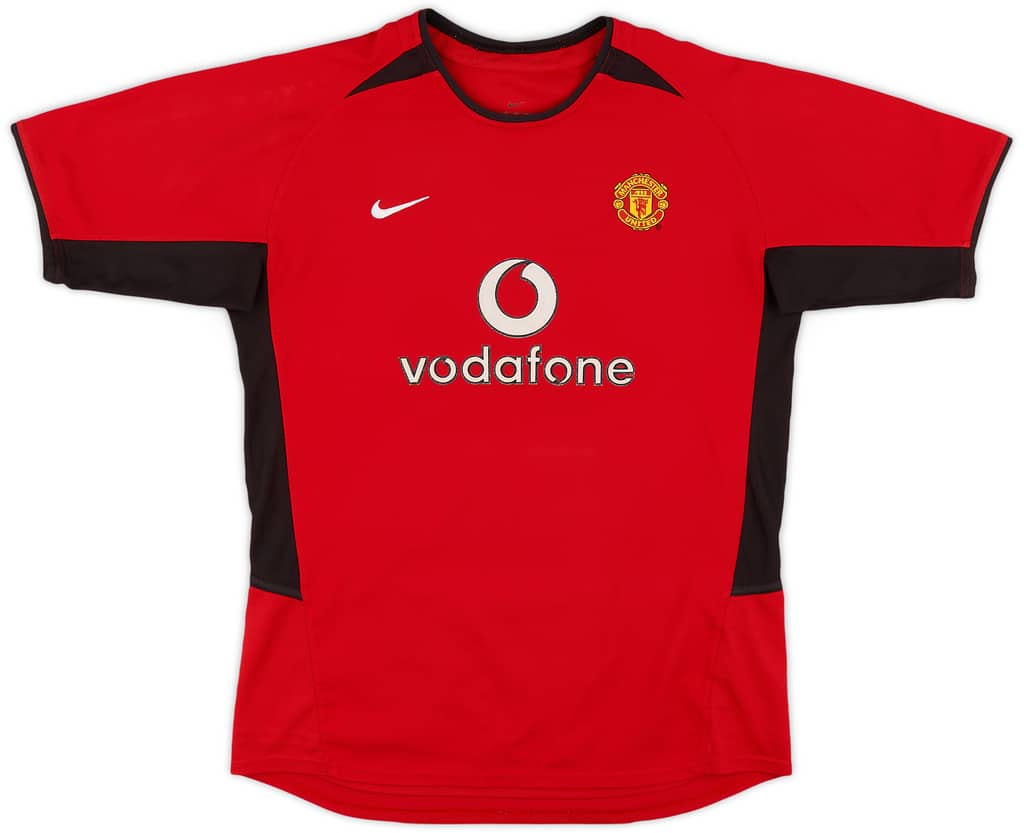 2002-04 Manchester United Home Shirt - 8/10 - (XL.Boys)