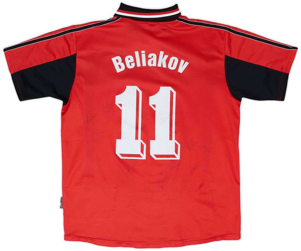 1999-00 Nurnberg Signed Home Shirt Beliakov #11 - 7/10 - (XL.Boys)