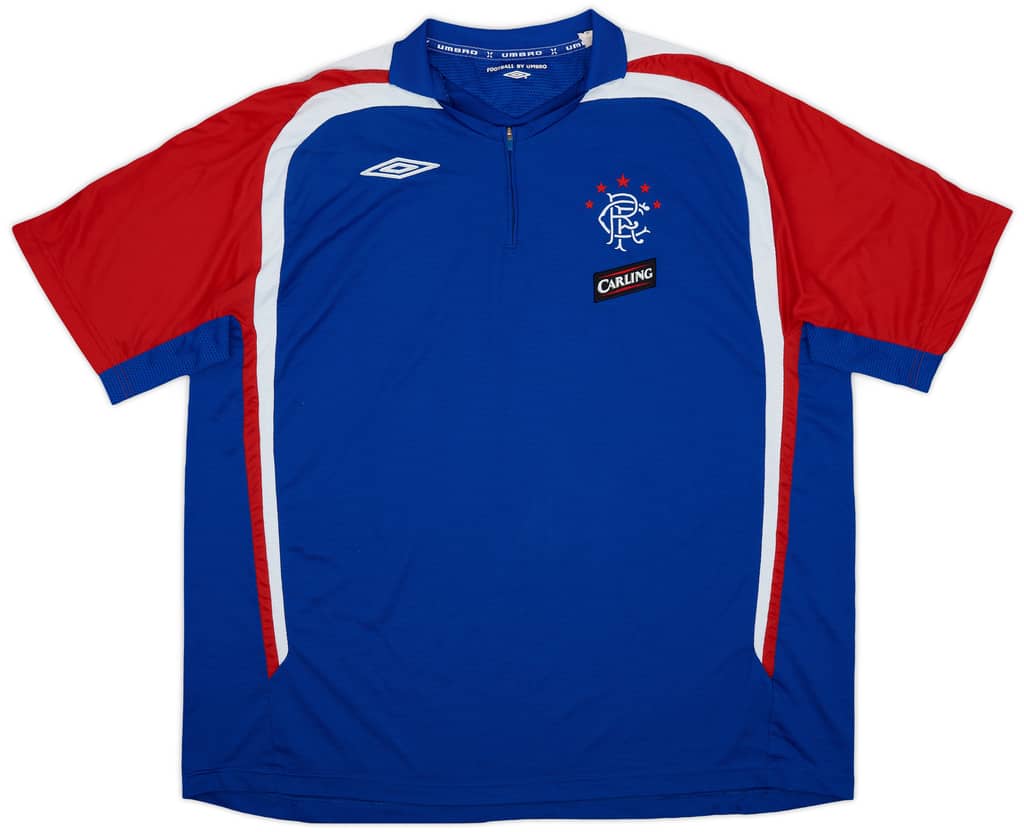 2006-07 Rangers Umbro 1/4 Zip Training Polo - 7/10 - (XL)