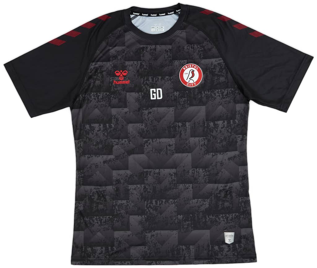 2021-22 Bristol City Hummel Staff Issue 'GD' Training Shirt - 8/10 - (S)