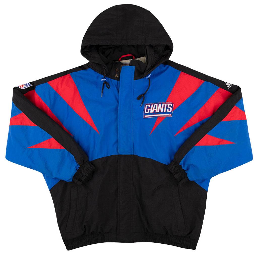 1990s New York Giants Apex One Hooded Rain Coat XL