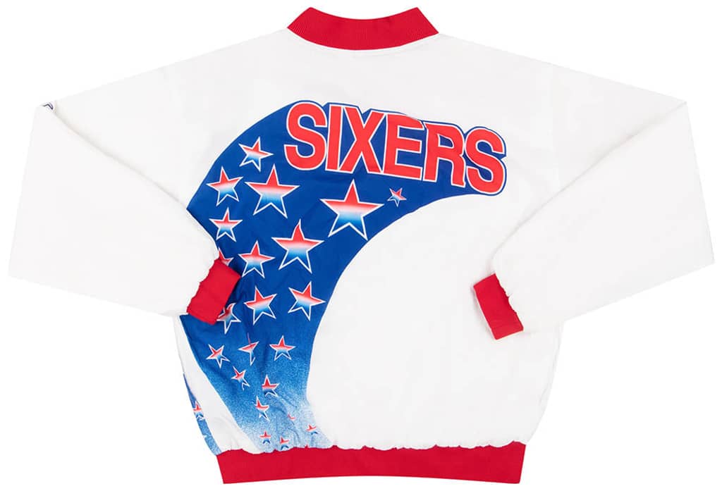 1991-93 Philadelphia 76ers Champion Warm-Up Jacket L