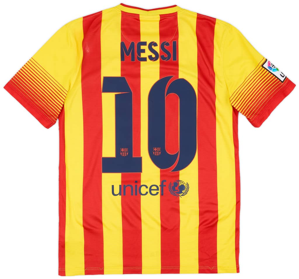 2013-15 Barcelona Away Shirt Messi #10 - 7/10 - (S)