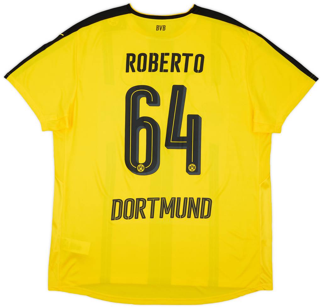 2016-17 Borussia Dortmund Home Shirt Roberto #64 (Women's XXL)