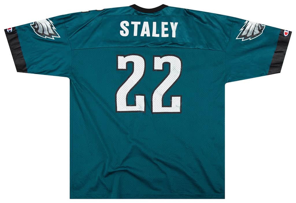 1997-00 Philadelphia Eagles Staley #22 Champion Jersey (Home) XXL