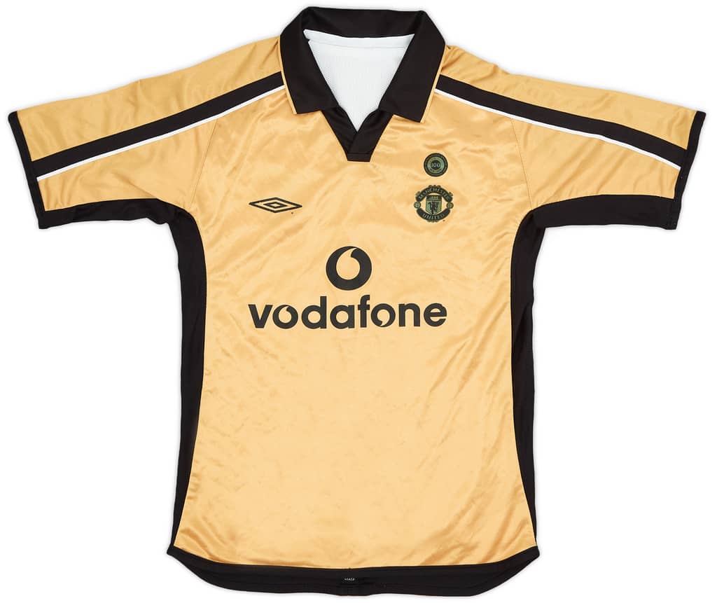 2001-02 Manchester United Centenary Away/Third Shirt - 7/10 - (S.Boys)