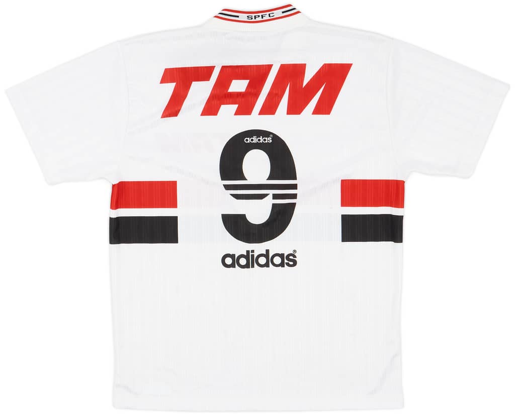 1996 Sao Paulo Home Shirt #9 - 8/10 - (XL)