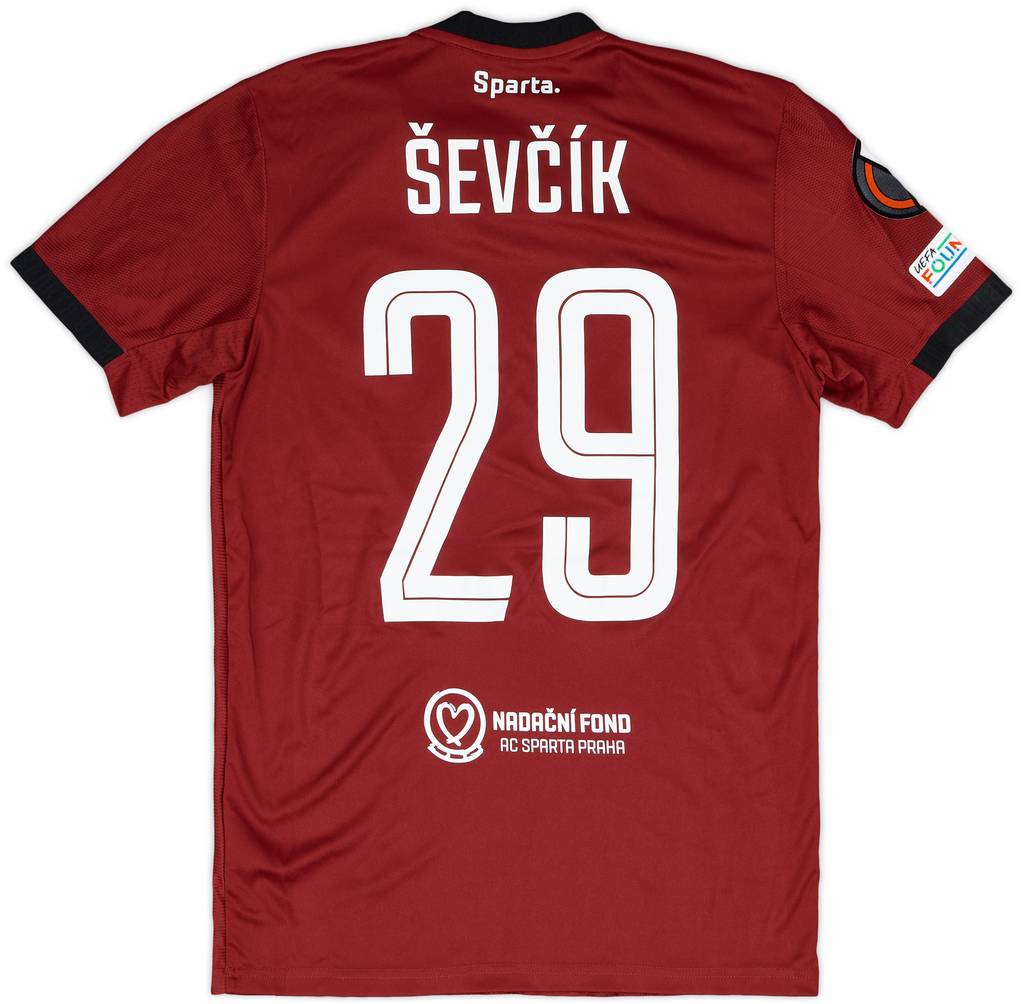 2023-24 Sparta Prague Match Issue Europa League Home Shirt Sevcik #29