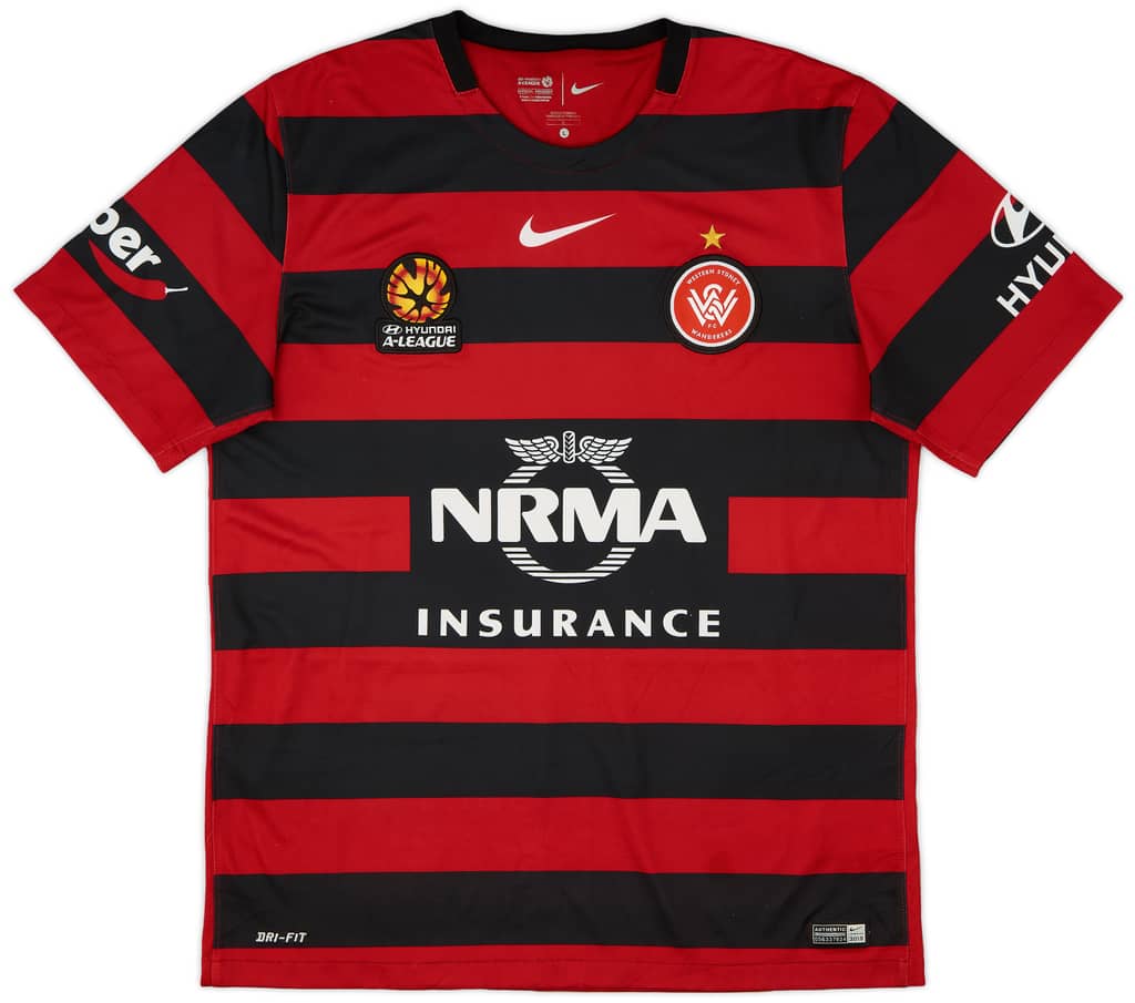 2015-16 Western Sydney Wanderers Home Shirt - 8/10 - (L)