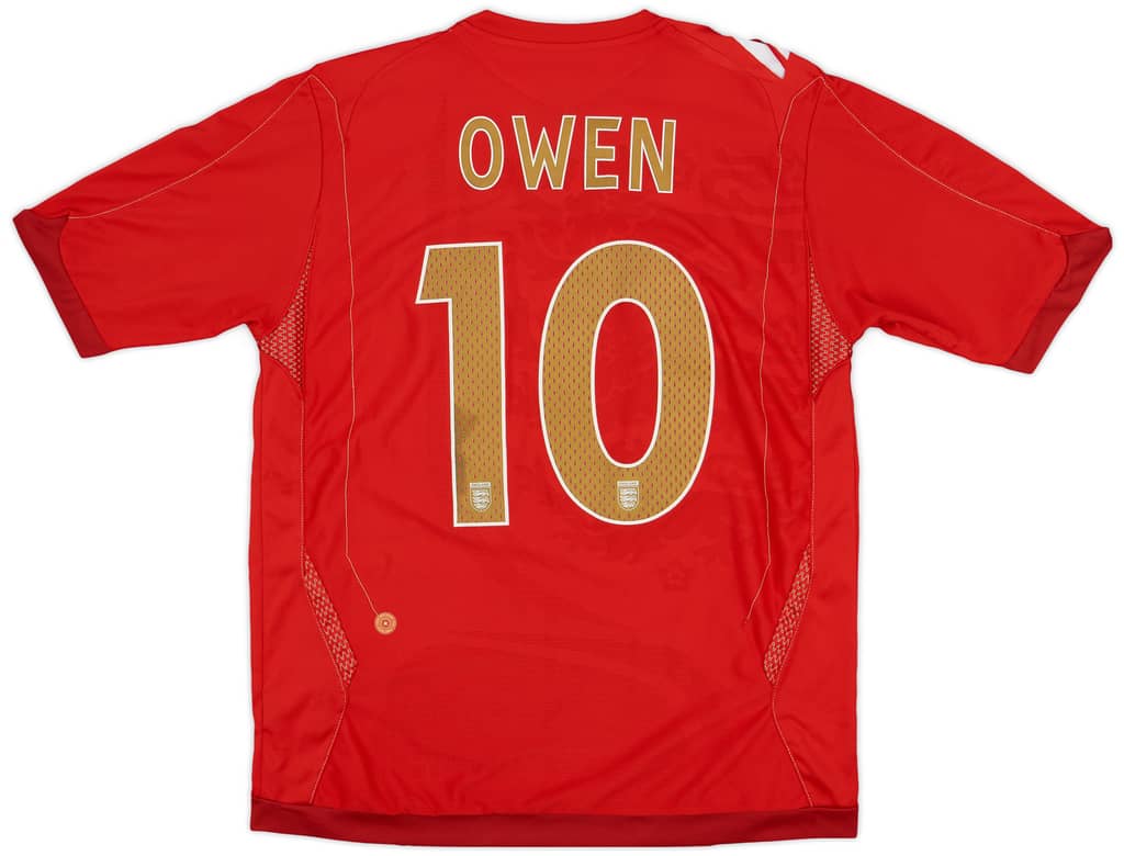 2006-08 England Away Shirt Owen #10 - 7/10 - (L)